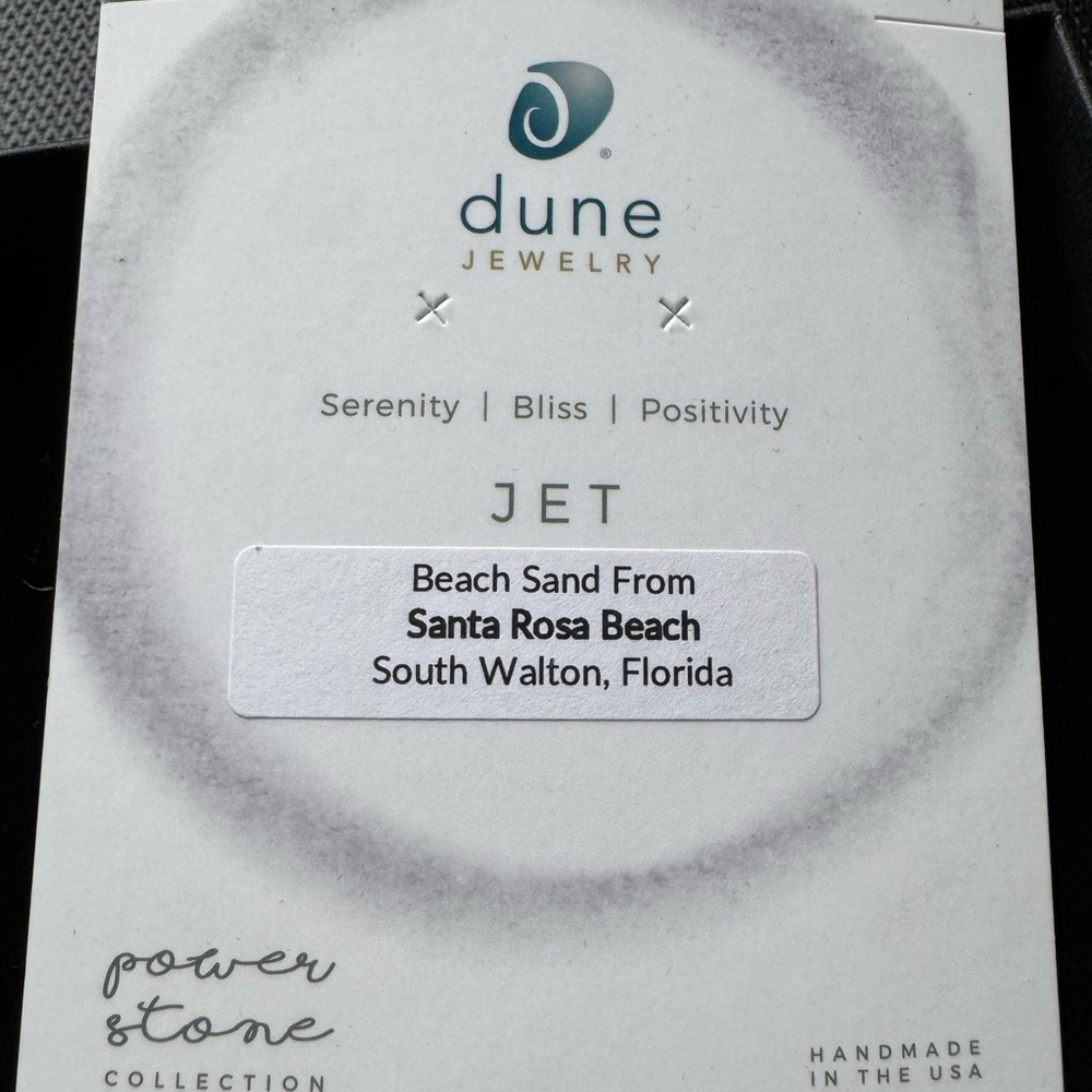 Dune Jewelry “Jet” Power Stone Necklace – Santa Rosa Beach Sand - Picture 6 of 8